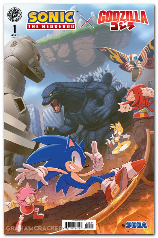 Sonic The Hedgehog X Godzilla #1 (2026) cover c kim variant