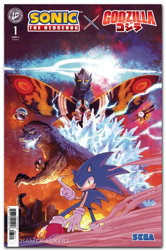 Sonic The Hedgehog X Godzilla #1 (2026) cover g arq variant
