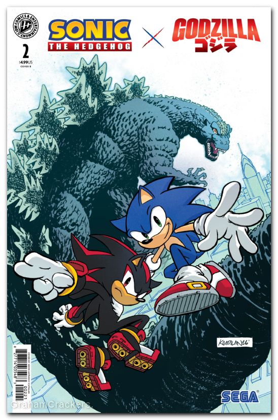 Sonic The Hedgehog X Godzilla #2 (2026) cover b catalan variant