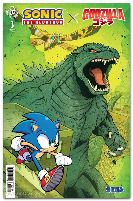 Sonic The Hedgehog X Godzilla #3 (2026) cover a