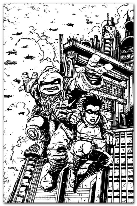 Teenage Mutant Ninja Turtles The Last Ronin Training Day #1 (2026) cover f eastman b&w virgin variant