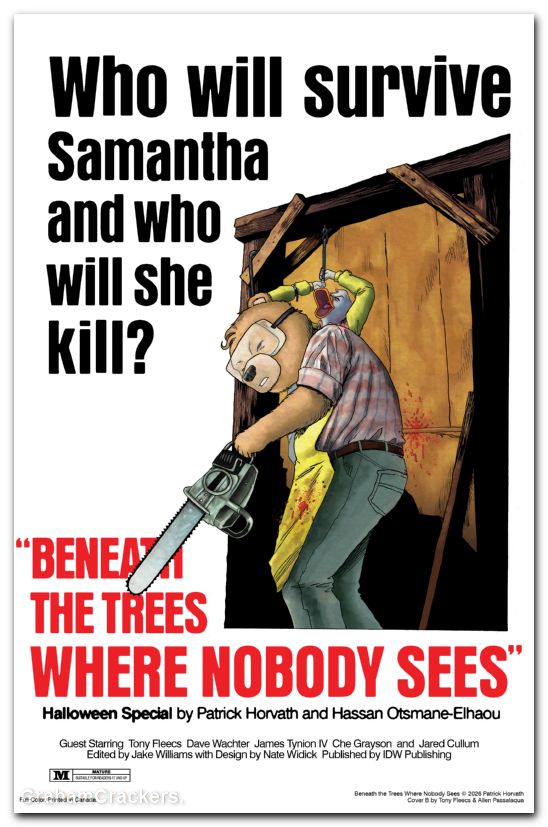 Beneath The Trees Where Nobody Sees Halloween Special #1 (2026) cover b fleecs movie homage variant