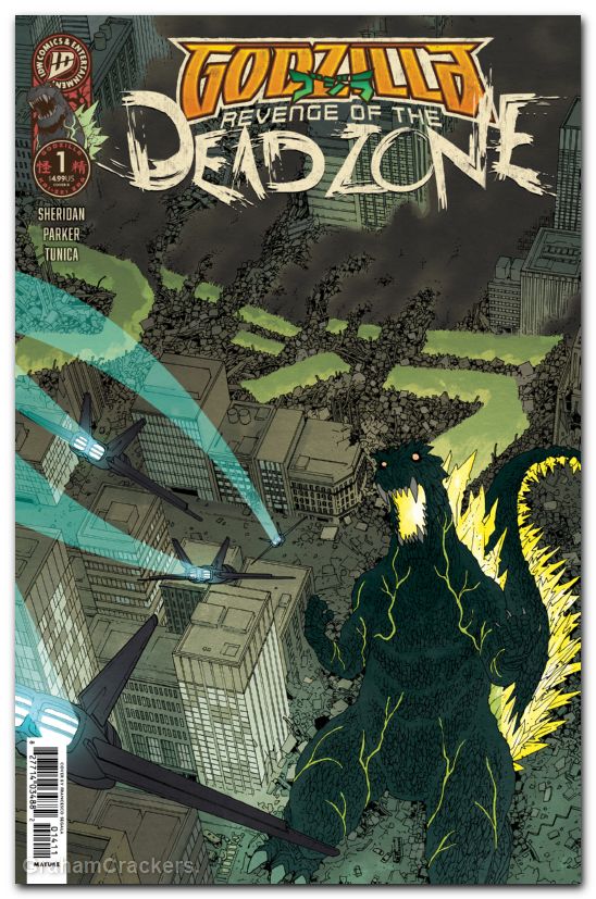 Godzilla Revenge Of The Deadzone #1 (2026) cover d morazzo idw goes dark variant