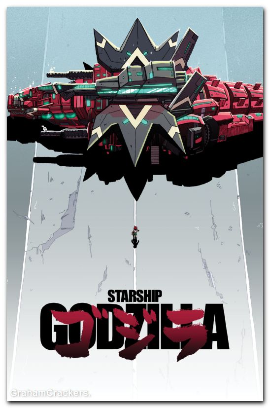 Starship Godzilla Invasion X #1 (2026) cover d joyce movie homage variant