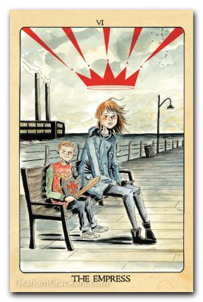 Minor Arcana #6 cover d lemire tarot card variant
