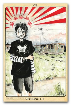 Minor Arcana #8 cover d lemire tarot card virgin variant