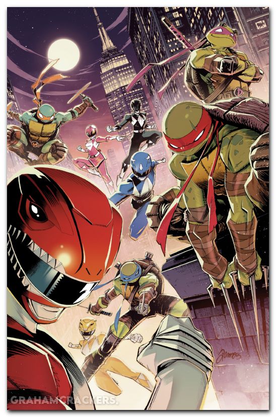 Power Rangers Teenage Mutant Ninja Turtles III #5 (2025) cover c zonno foil virgin variant