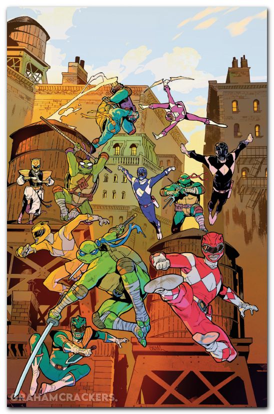 Power Rangers Teenage Mutant Ninja Turtles III #5 (2025) cover h balam foil virgin variant
