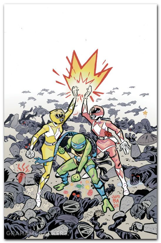 Power Rangers Teenage Mutant Ninja Turtles III #5 (2025) cover j ba foil virgin variant