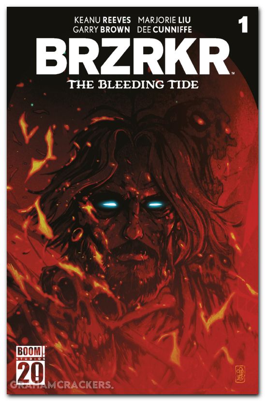 Brzrkr The Bleeding Tide #1 (2025) cover c dialynas boom 20th anniversary variant