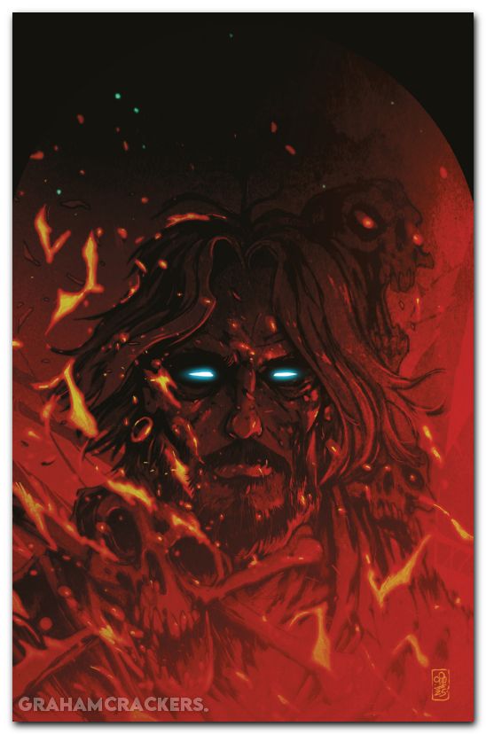 Brzrkr The Bleeding Tide #1 (2025) cover g dialynas boom 20th anniversary virgin variant