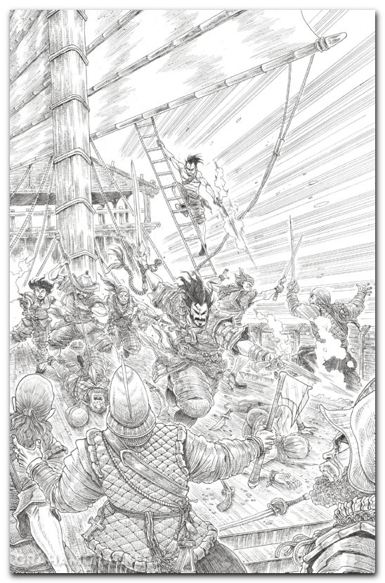 Brzrkr The Bleeding Tide #1 (2025) cover h stokoe virgin variant