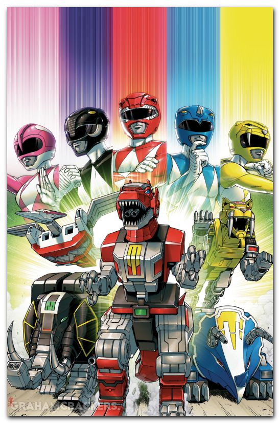 Mighty Morphin Power Rangers Zord Quest #1 (2025) cover c coller virgin foil variant