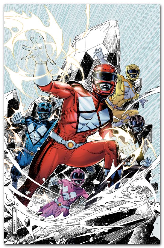 Mighty Morphin Power Rangers #1 (2026) cover e cheung foil virgin variant
