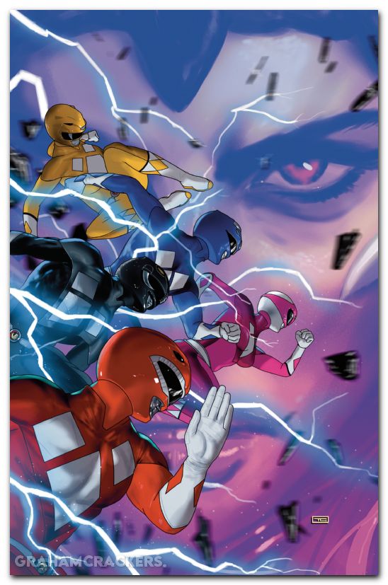 Mighty Morphin Power Rangers #1 (2026) cover g clarke virgin variant