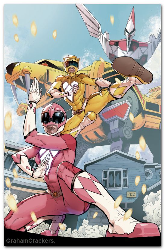 Mighty Morphin Power Rangers #3 (2026) cover f sevy foil virgin variant