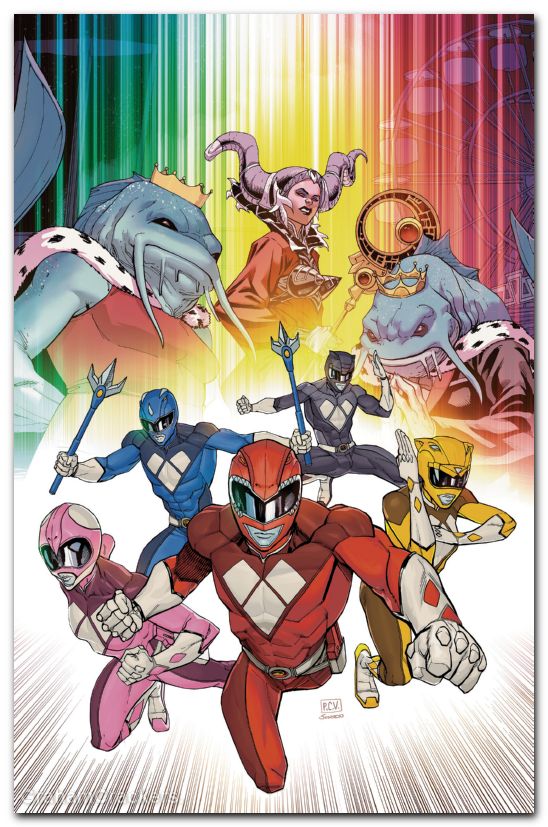 Mighty Morphin Power Rangers #4 (2026) cover f sevy foil virgin variant