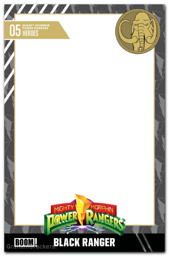 Mighty Morphin Power Rangers #5 (2026) cover d trading card blank sketch variant