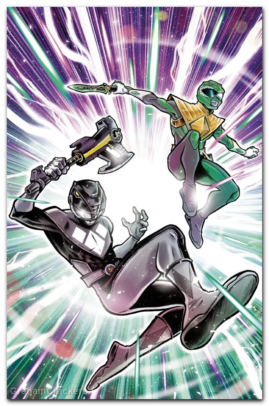 Mighty Morphin Power Rangers #5 (2026) cover e di gianfelice foil virgin variant