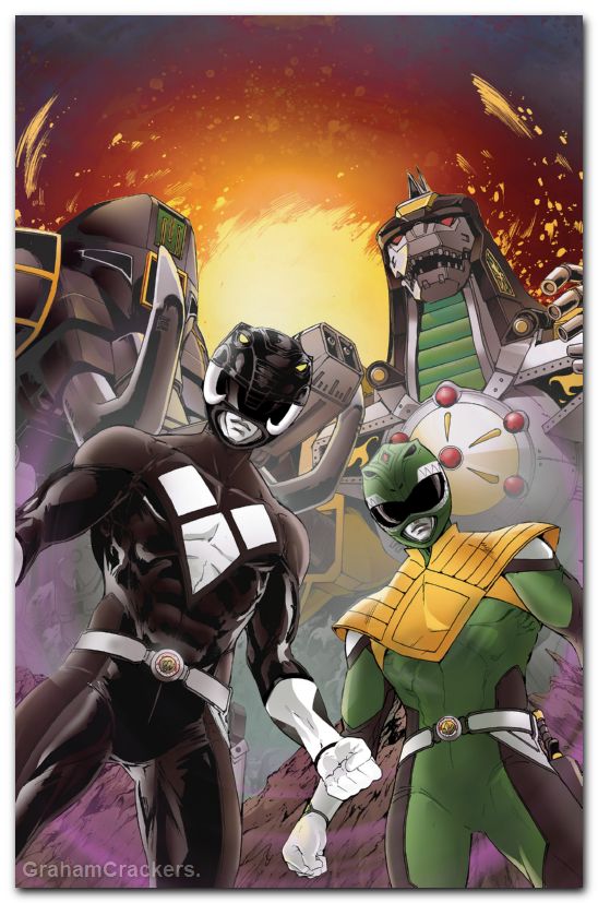 Mighty Morphin Power Rangers #5 (2026) cover f griffith foil virgin variant