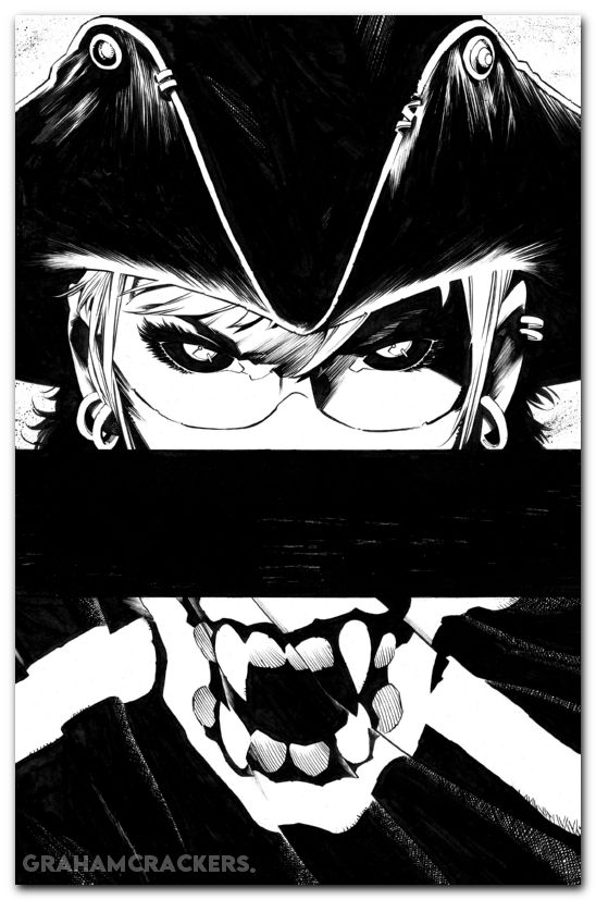 Vampyrates #1 (2026) cover f pizzari b&w virgin variant