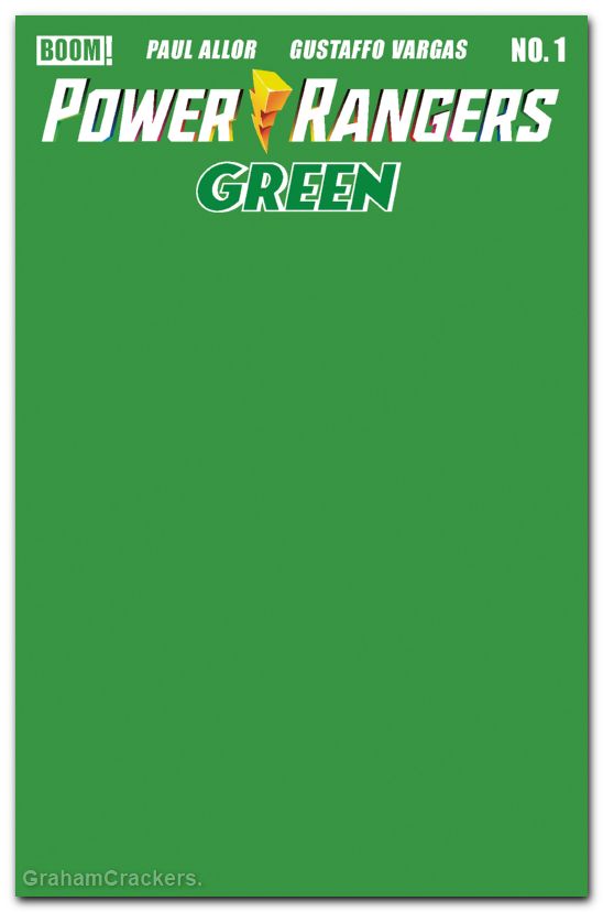 Power Rangers Green #1 (2026) cover e green blank sketch variant
