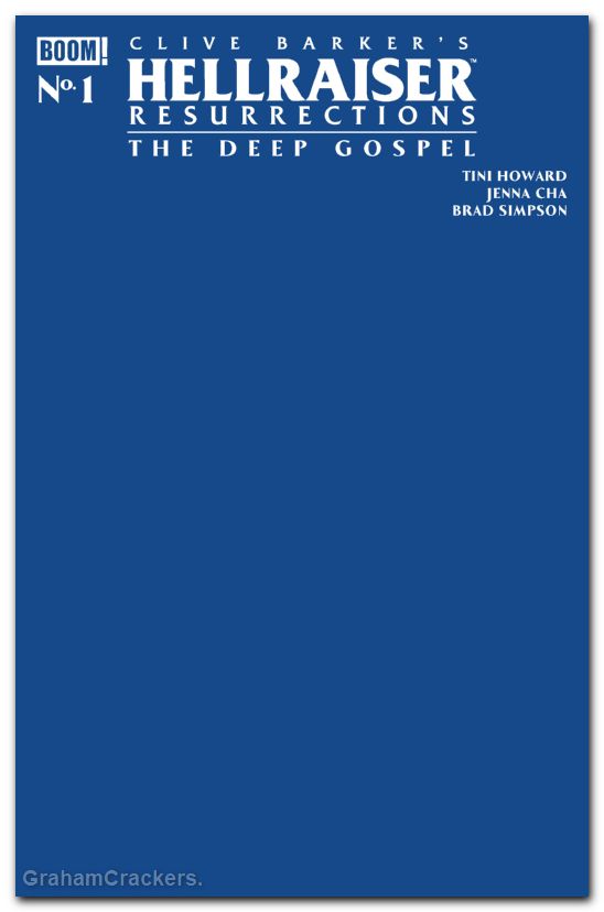 Hellraiser Resurrections The Deep Gospel #1 (2026) cover c blue blank sketch variant