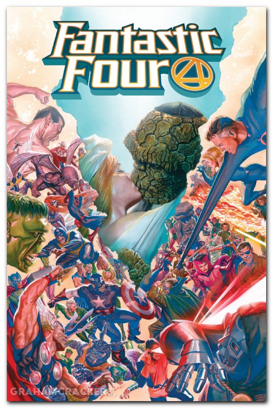 Fantastic Four By Slott Omnibus HC #01 Ross DM Cover