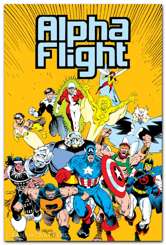 Alpha Flight By Mantlo Omnibus HC #01 Mignola DM Cover