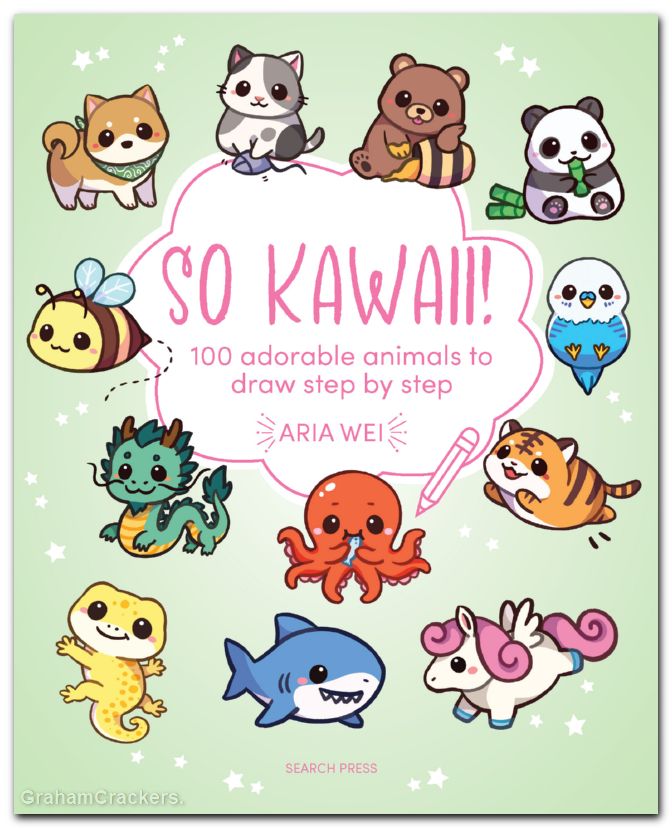 So Kawaii Animal Step By Step Drawing Book