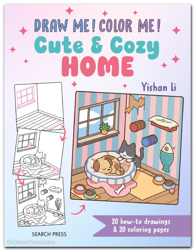 Draw Me Color Me Cute And Cozy Home Drawing Book