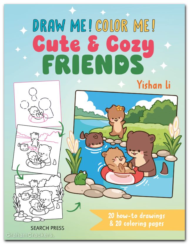 Draw Me Color Me Cute And Cozy Friends Drawing Book