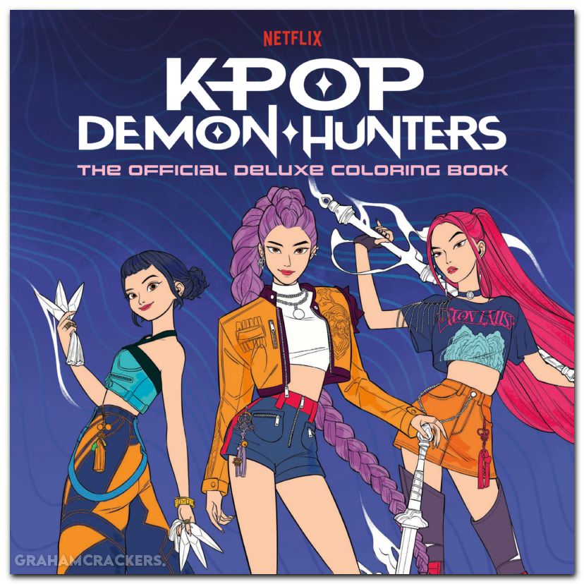 Kpop Demon Hunters Official Deluxe Coloring Book