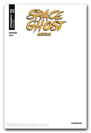 Space Ghost Annual #1 (2025) cover e blank authentix
