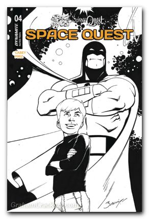 Space Ghost Jonny Quest Space Quest #4 cover j bagley line art variant