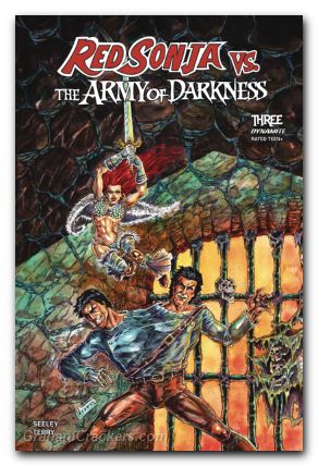 Red Sonja Vs The Army Of Darkness #3 (2025) cover d jelenic