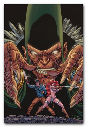 Red Sonja Vs The Army Of Darkness #3 (2025) cover k seeley virgin variant
