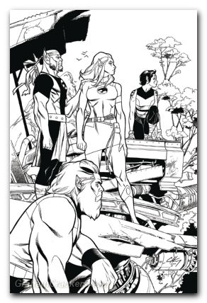 Thundercats Lost #4 cover j henry line art virgin variant