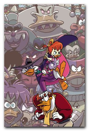 Darkwing Duck #1 (2025) cover g stones foil virgin variant