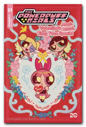 Powerpuff Girls Valentines Kissy Face Special #1 (2025) cover a ganucheau