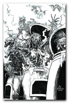 Return Of The Living Dead #2 (2025) cover e b&w limited edition
