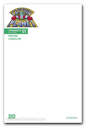Captain Planet #1 (2025) cover g blank authentix