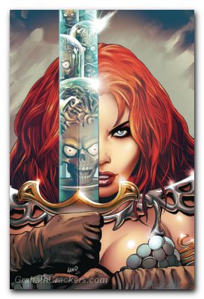 Red Sonja Attacks Mars #2 cover h land virgin variant