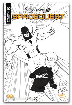 Space Ghost Jonny Quest Space Quest #2 cover l bagley line art variant
