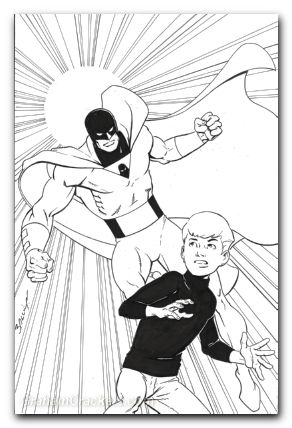 Space Ghost Jonny Quest Space Quest #2 cover p bagley line art virgin variant