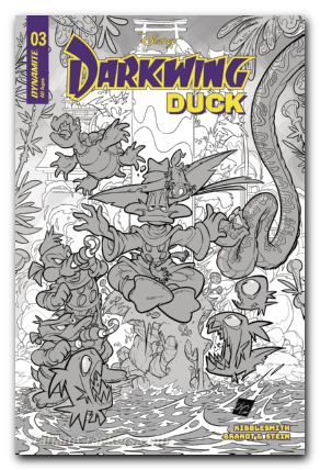 Darkwing Duck #3 (2025) cover h cangialosi line art variant