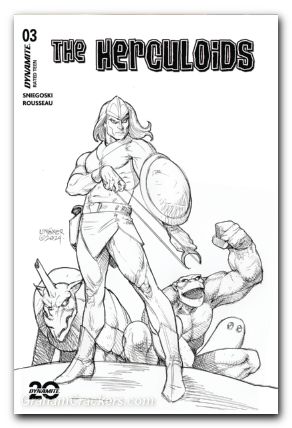 Herculoids #3 (2025) cover j linsner line art variant