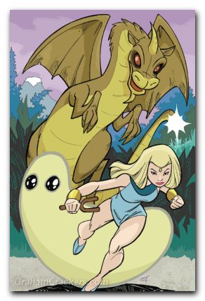 Herculoids #3 (2025) cover k rousseau development art virgin variant