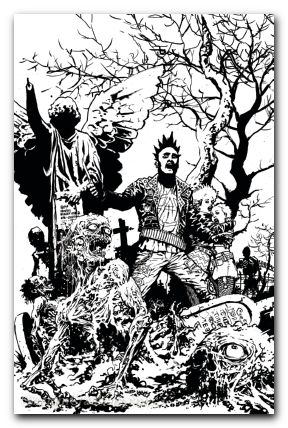Return Of The Living Dead #4 cover e b&w limited