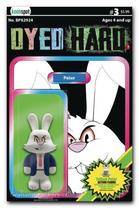 Dyed Hard #3 cover c action figure